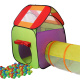 Kiduku Children's play tent with tunnel Green
