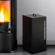 Aga Pellet Storage 36x36x72 cm Black
