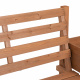 Aga Garden Bench with Planters 184x59x95 cm