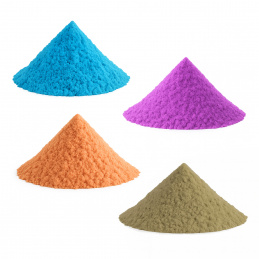 Aga4Kids Set of Kinetic Sands 4 kg Purple, Orange, Natural, and Blue