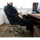 Office chair with footrest - black Malatec 23286 universal