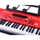 Organ with microphone 61 keys IN0132 Red