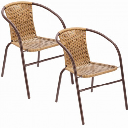 2 x Garden Chairs BISTRO - beige
