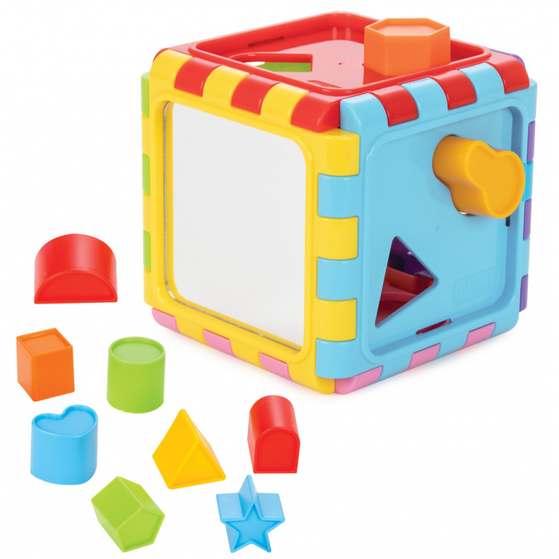 Jigsaw cube with mirror