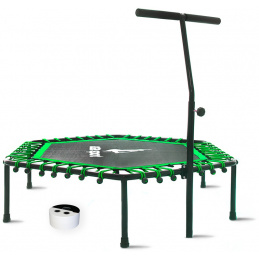 Aga Smart FITNESS Trampoline 130 cm Green + handle