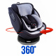 Aga Car Seat i-Size 360° 0-36 kg Black/Light Grey