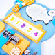 Aga4Kids Montessori Wooden Board Bear Blue