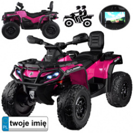 Children's two-seater quad bike on battery CAN-AM OUTLANDER 4x4 LED panel PA0326 universal