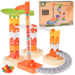 63-piece block set ball track marble run slide for marbles ZA5980 universal