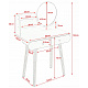 Aga Dressing table MRDT08-WB
