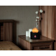 Aga Aroma diffuser with LED fire projection Black