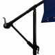 Aga Garden Parasol 300 cm Dark Blue with LED Lighting