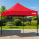 Aga Sales Stand without Sidewalls 3×3 m Light Red