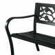 Aga Metal Garden Bench 125x53x77 cm