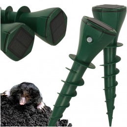 Solar mole and snake repeller against moles and rodents, 2 pcs.