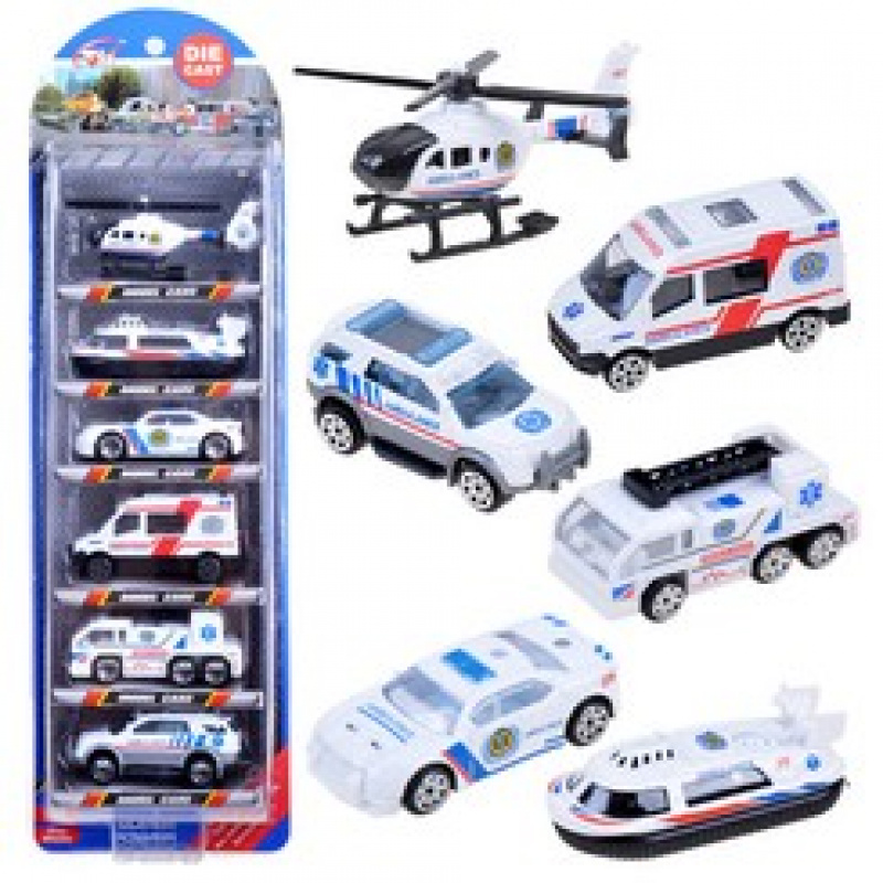 Police cars 6-piece set ZA3505