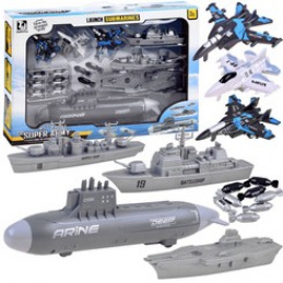 Set of aircraft and ships in naval battle ZA3812