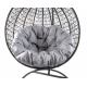 Aga Hanging armchair ORTA MR4202B-LG Black/Light grey