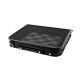 Aga Folding Camping Table 60x40x25/33 cm Black