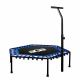 Aga FITNESS Trampoline 130 cm Blue + handle