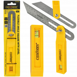 Adjustable square with level 330 mm
