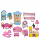 LED Dollhouse with pool and accessories XXL Kruzzel 11251