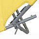 Aga 2x Garden Reclining Lounger with Canopy Yellow