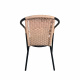 Aga Garden Chair RATTAN Black/Beige