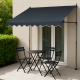 Aga Telescopic Awning 350x120 cm Grey