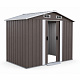 Aga Garden Shed 236x190x174 cm Taupe