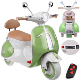 Classic electric scooter with battery for children PA0330 green universal