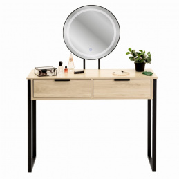 Cosmetic vanity table with mirror
