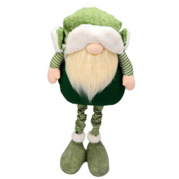 Christmas elf with telescopic legs decoration - 41-66 cm