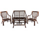 Aga Rattan set BUTEO Choco Dark Brown