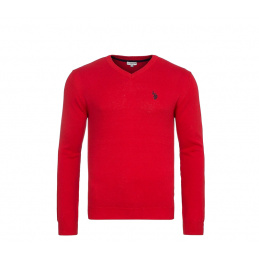 U.S. Polo ASSN. V-Neck Sweater Red