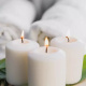 Set of 8 candles - White