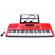 Organ with microphone 61 keys IN0132 Red