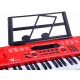 Organ with microphone 61 keys IN0132 Red