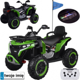 Large battery-powered quad for child 4x4 PA0328 Green universal