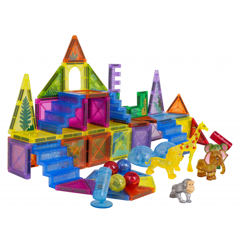 Set of Magnetic Cubes 3D ZOO 64 pcs.