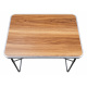 Aga Folding Camping Table 70x50x60 cm Brown