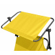 Aga Garden Reclining Lounger with Canopy Yellow
