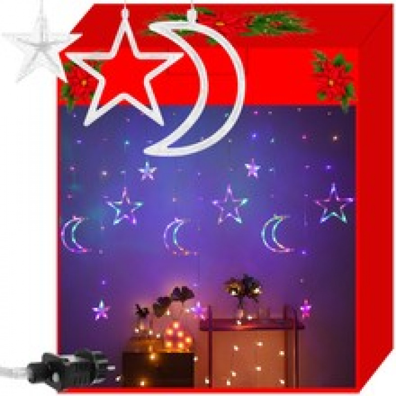 Star light pendant, moon 138 LED multicolor ISO 11328