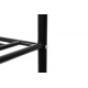 Clothes rack with three shoe shelves black ISO 15744