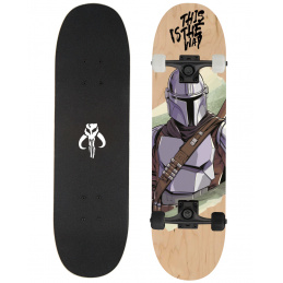 BIG WOODEN SKATEBOARD D100 THE MANDALORIAN