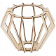 Hanging Ceiling Light LED Wooden Beam 3xE27 Loft Chandelier Brilliant Wood