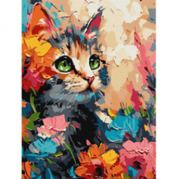Painting by Numbers Set 30x40cm KHO6598 Fluffy Cat AP0094 Universal