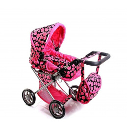 Doris Stroller for dolls 9346 Hot Pink