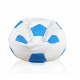 Aga Sofa bag BALL XXXL Blue - White + footrest