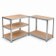 Linder Exclusiv Metal Shelf 180x100x60 cm 5 Shelves